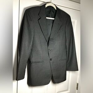 Armani Collezioni Charcoal Pinstripe Blazer
